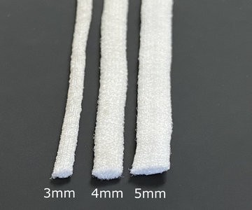 Wit zacht rond elastiek 3mm - per meter